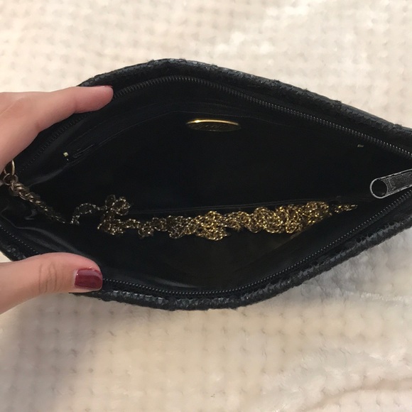 Vintage LYRELLA Snake Skin Embossed Quilted Purse - Picture 2 of 8